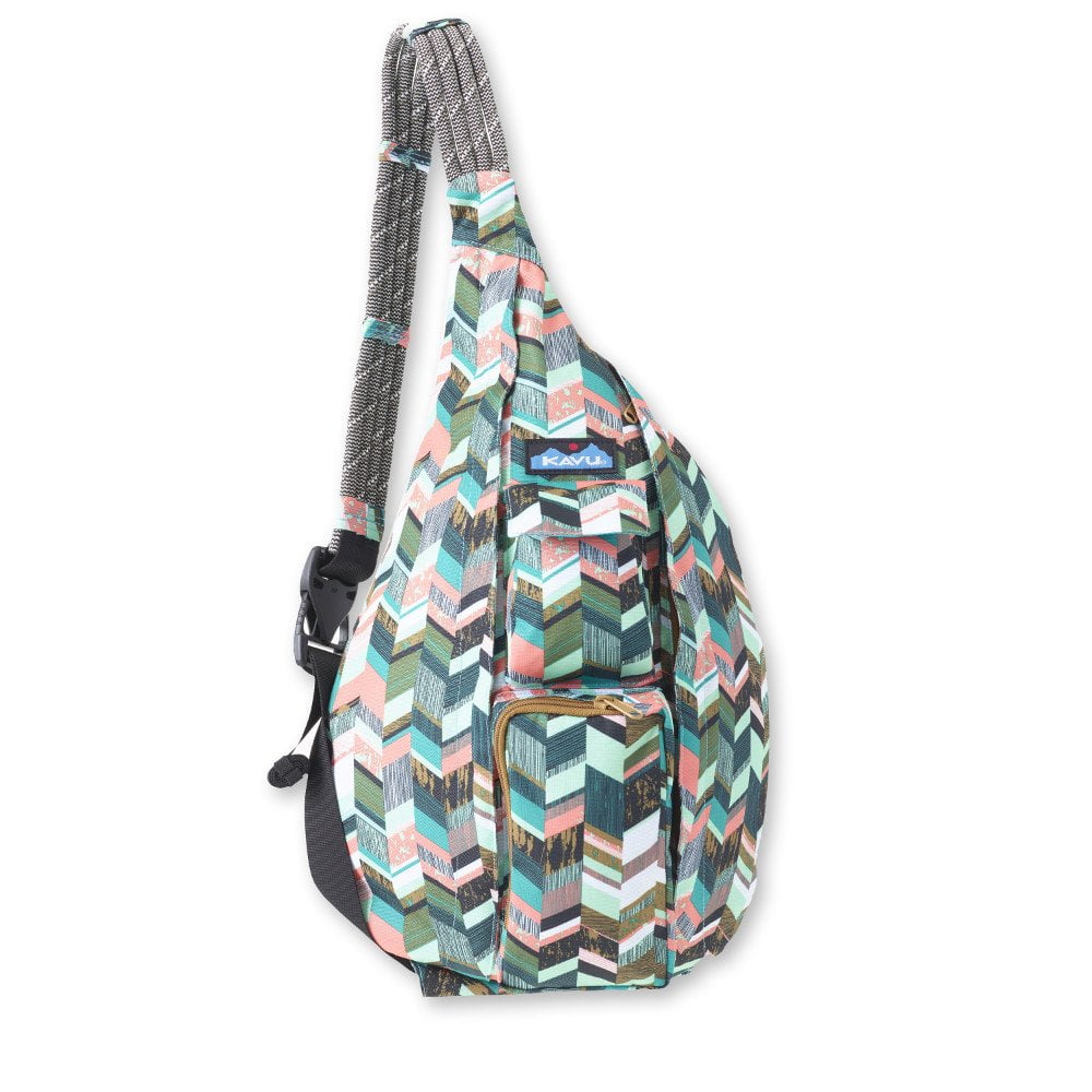 kavu women's rope sling bag - coastal blocks