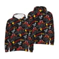 thumbnail image 6 of Bingfone Monster Truck Men's Drawstring Hoodie Long Sleeve Pocket Sweatshirts-4X-Large, 6 of 6