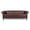 3 Seaters-Dark Brown, variant on Chesterfield Faux Leather Single Sofa, Upholstered Button Tufted Couch Armchair with Nailhead Trim Square Arms Removable Cushions and Solid Wood Legs, for Living Room Office Apartment