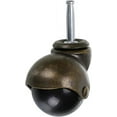 thumbnail image 2 of Ruedas giratorias de estilo vintage, ruedas de bola de latón antiguo para un movimiento suave, soporte resistente para muebles, mesas y gabinetes, 2 of 5
