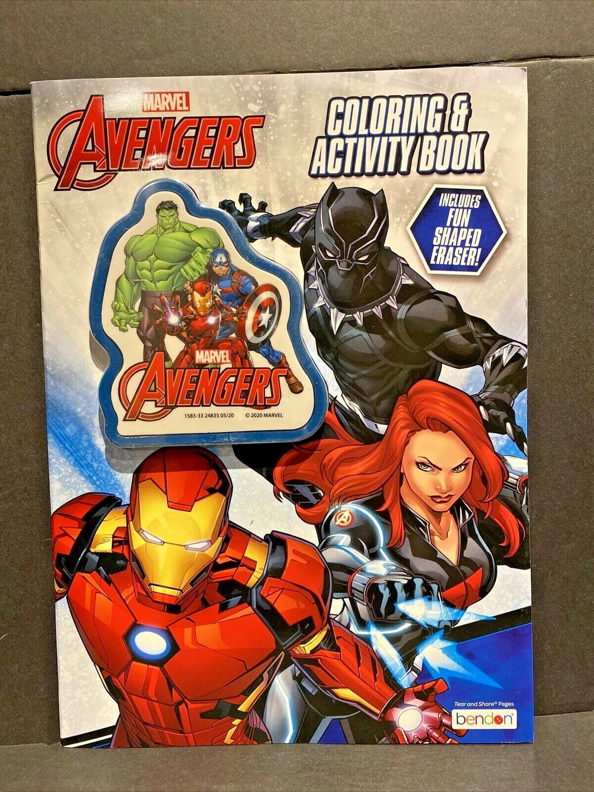 Avengers Coloring & Activity Book With Fun Shaped Eraser NEW - Walmart.com