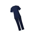 thumbnail image 1 of pitrice Unisex Nursing Work Scrub V Neck Protective Clothing Care Worker Navy blue M, 1 of 9