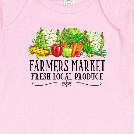 Inktastic Farmers Market Fresh Local Produce Baby Romper Coveralls