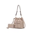 thumbnail image 6 of MKF Collection Larissa Vegan Leather Women's Bucket Bag with Wallet- 2 pieces by Mia K, 6 of 42