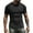 Black, variant on Aayomet Mens For T Shirts Mens Short Sleeve Casual Slim T Shirt O Neck Basic Arm Pleated Muscle Workout Top Wear around Nightshirt,Army Green L