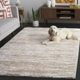 thumbnail image 3 of SAFAVIEH Tahoe Leann Distressed Shag Area Rug, Ivory/Gold, 4' x 6', 3 of 8