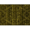 thumbnail image 1 of Ahgly Company Machine Washable Indoor Rectangle Abstract Yellow Modern Area Rugs, 8' x 12', 1 of 4