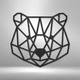 thumbnail image 5 of Geometric Bear Steel Sign Laser Cut Powder Coated Home & Office Metal Wall Decor Multiple Sizes & Colors, 5 of 5