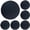 Black 6PCS, variant on 2pcs High Temperature Non Stick Frying Pan Liner Kitchen Accessories Potholder