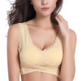 thumbnail image 2 of Sngxgn Women's Sports Bra Wireless Bra Active Yoga Sports Bras(Beige,XXXXL), 2 of 5