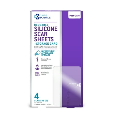 SILICONE SCAR SHEET 2 X 3IN 4CT