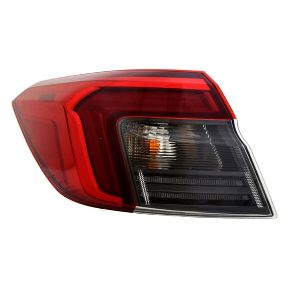 For Honda Civic 2022 2023 2024 Tail Light Driver Side | Outer | LED | Clear And Red Lens | Coupe | With Bulbs | Replacement For HO2804123 | 33550-T20-A01