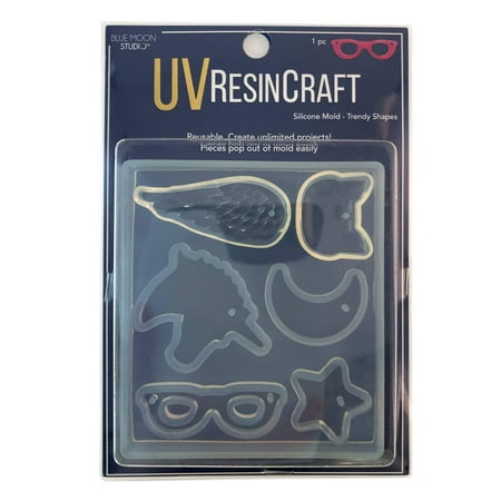 UPC: 0848364054068 | Blue Moon Studio™ UV Resin Craft Trend Flat Mold