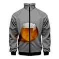 thumbnail image 3 of Chaqueta con estampado 3D de cerveza para hombre, ropa de calle moderna, abrigo de manga larga de gran tamaño, chaquetas con cremallera para exteriores, ropa Harajuku para niños, 3 of 5