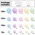 thumbnail image 2 of Set de Globos RUBFAC 129 piezas Kit de Globos de Látex Macaron en Colores Pastel, 2 of 8