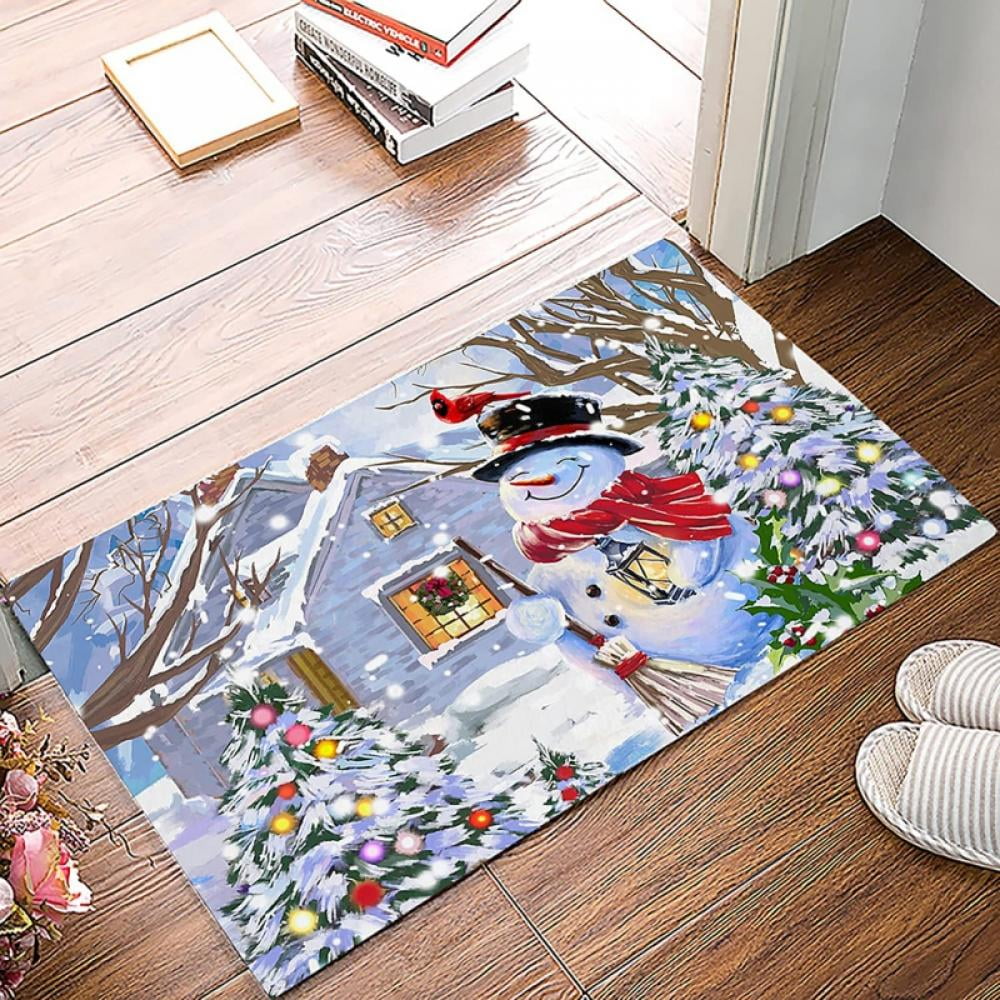 Anti-skid Floor Mat Capert Area Rug Runner for Christmas Decoration 180x60cm 