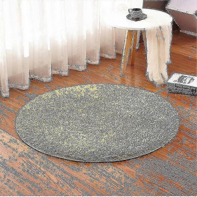 Alfombrilla de baño antideslizante absorbente Yashi color morado redonda 30 cm de diámetro