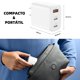 thumbnail image 5 of 30W Cargador USB C GAN con 3 Puertos,Cargador Tipo C Carga Rápida Portátil, Carga Rapida Cargador Co, 5 of 9