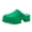 Green, variant on Women's Platform Mules Slip On Closed Toe Sandals Non Slip Thick Lug Sole Leather Clogs Comfortable Slides Slippers Black Size 9