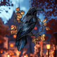 thumbnail image 5 of Clearance Under $0.8! 1PC Acrylic Crow on Lamp Ornament, Gothic Halloween Hanging Decor for Dark Academia Home, Acrylic, (One Size, C), 5 of 7