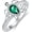 Lab Created Emerald, variant on Sea Turtle Ring for Women 925 Sterling Silver Pear Shaped Birthstone Ocean Statement Ring for Ladies