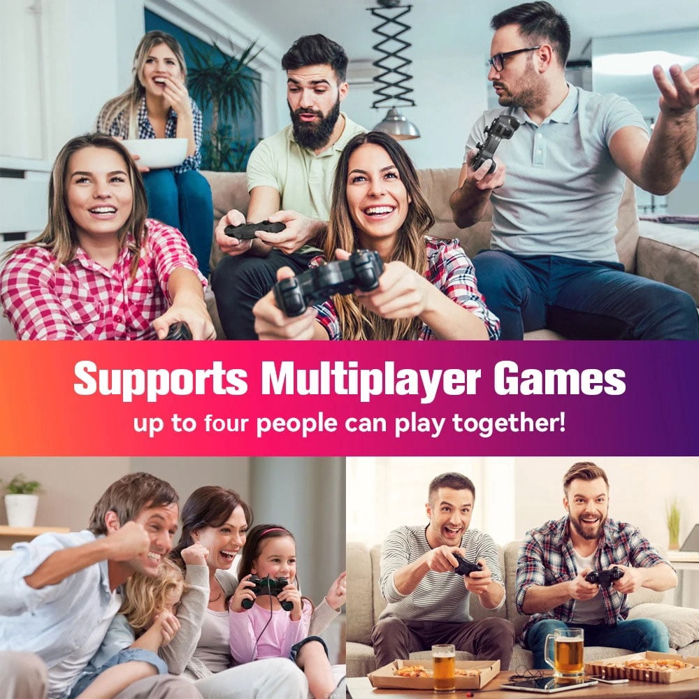 X5 Retro Game Console 500GB Built-in 70000+ Classic Games 4K HD Output 60+ Emulators for Xbox Wii PS2 N64 SEGA Dreamcast & More