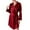 Wine, variant on Dvkptbk Women's Plus Size Sleepwear Satin Kimono Robes Short Silk Bathrobe Bridesmaid Wedding Party Nightgown Sleepwear