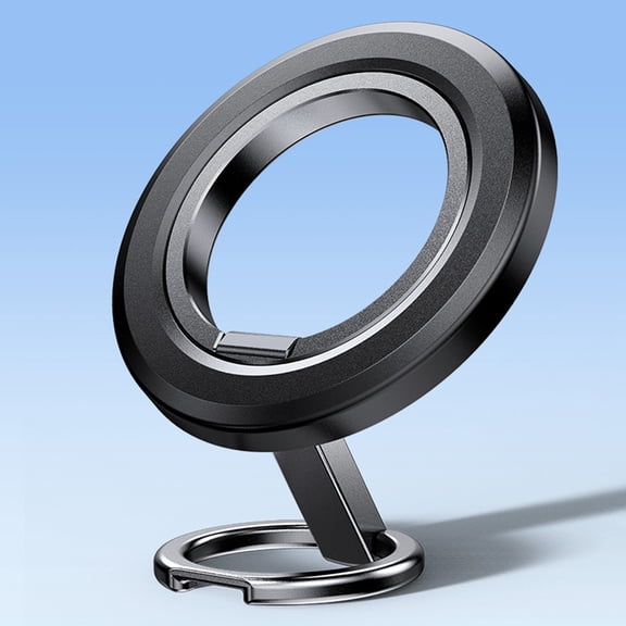 Phone Grip Holder Dual-Sided Magnetic Finger Ring Adjustable Kickstand Loop for iPhone 17/16 Pro Max/15 Plus/14 Pro/13 Mini/12, Samsung, Magnet Phone Stand Grip Compatible with MagSafe Mag Car Mounts