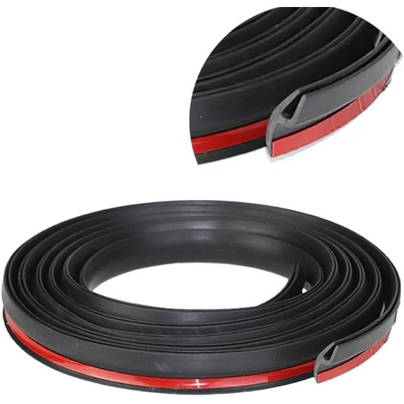 H-Shaped Self-Adhesive Windshield Sealing Strip, Car Windshield Rubber Seal Weather Strip, Self-Adhesive Edge Protector Sound Insulation Trim for Rain Protection(1m)