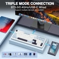 thumbnail image 4 of AULA F99 WIRELESS MECHANICAL KEYBOARD, 96% LAYOUT, HOT SWAPPABLE WITH PRE-LUBED LINEAR SWITCHES, TRI-MODE CONNECTIVITY, RGB BACKLIT, GASKET STRUCTURE (BLUE & WHITE), 4 of 12