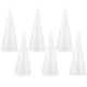 thumbnail image 1 of 6 conos blancos hechos a mano de 23,4 x 8,9 cm (9,2 x 3,5 pulgadas) para manualidades infantiles. Accesorios para manualidades navideñas sin terminar., 1 of 8