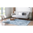 thumbnail image 3 of Rugs.com Lattice Trellis Collection Rug – 3' x 5' Blue Low-Pile Rug Perfect For Living Rooms, Large Dining Rooms, Open Floorplans, 3 of 9
