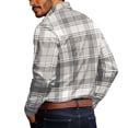 thumbnail image 5 of Admvng Mens Long Sleeve Button Down Collar Long Sleeve Business Casual Plaid Shirts, 5 of 5