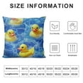 thumbnail image 5 of BCIIG Yellow Rubber Ducks Printed   Pillow Shams Basic Style Washed Pillow Case Pillowcases Set   20x20in, 5 of 5