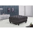 thumbnail image 2 of Meridian Furniture Sabrina Contemporary Velvet Ottoman in Gray, 2 of 4