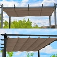 thumbnail image 3 of Aoodor Replacement  Outdoor Pergola Canopy - Retractable Sun Shade for 10 x 10 ft Pergola, 3 of 8