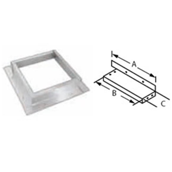 Dura Vent 58DVA-VSK 5 x 8 in. DirectVent Pro Vinyl Siding Standoff Kit