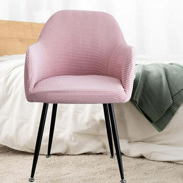 Funda de poliéster suave Jacquard para silla, protección de muebles, funda extraíble para silla de , lavable para comedor, hogar, hotel, Rosado BLESIY fundas de sofá de comedor