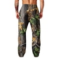 thumbnail image 6 of Havenx Mens Baggy Camo Sweatpants Wide Leg Dry Leaf Print Elastic Waist Pants with Pockets Open Bottom Camouflage Wear Loose Fit Y2k Workout Athletic Soft Streetwear,Coffee 2XL, 6 of 7