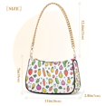 thumbnail image 3 of FORMRS Womens Shoulder Bag with Chain Strap Clutch Purse Cute Tote Handbag, Various Vegetables Pattern, 3 of 7