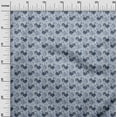 thumbnail image 3 of oneOone Cotton Poplin Twill Grayish Blue Fabric Birds Rooster Quilting Supplies Print Sewing Fabric By The Yard 56 Inch Wide, 3 of 5