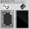 thumbnail image 3 of Funda protectora de piel negra para tablet DETUOSI de 11 pulgadas, 3 of 7