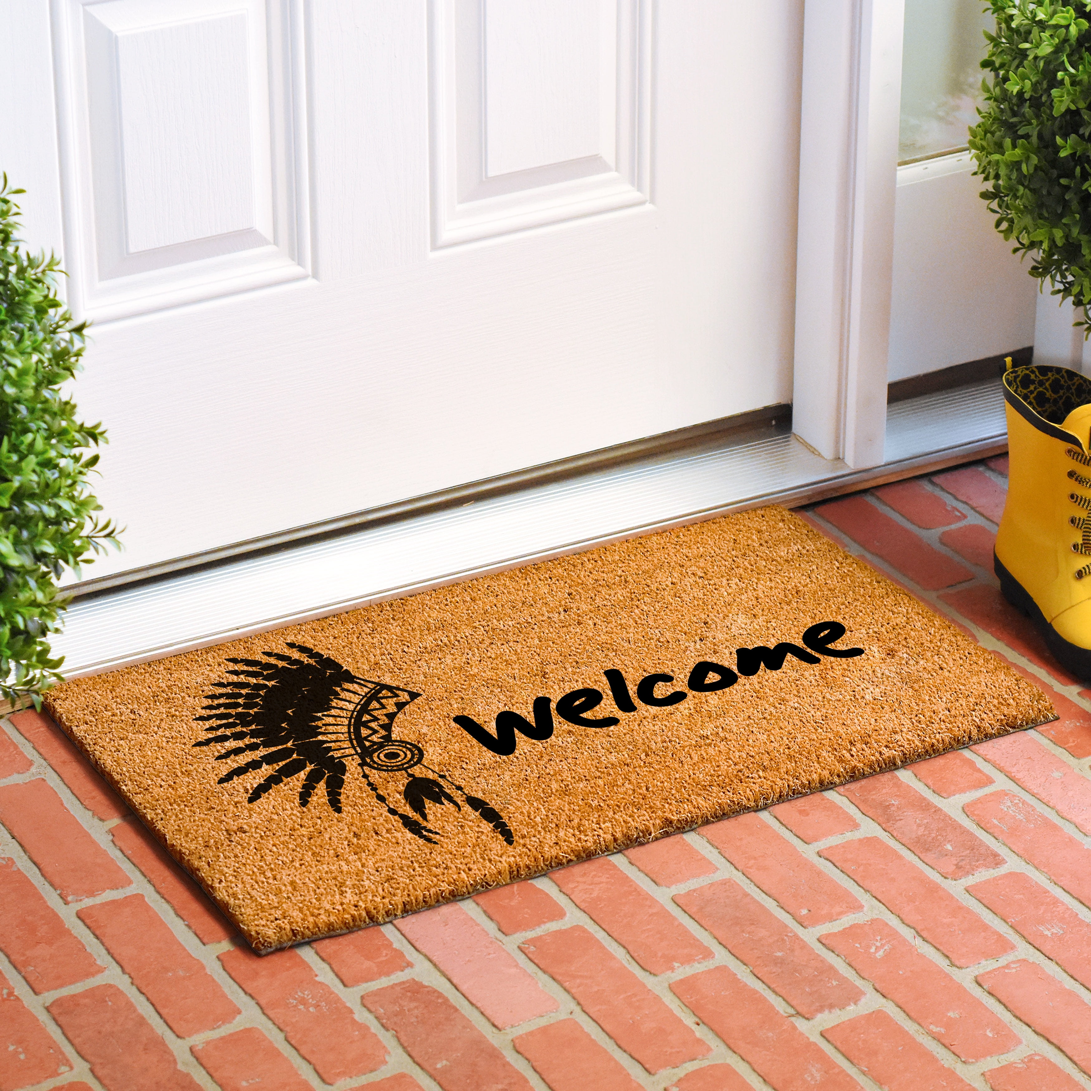 Calloway Mills Indian Bonnet Doormat, 24" x 36"