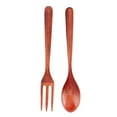 thumbnail image 2 of 2Pcs Set Heat Resistant Wood Fork and Spoon Durable Kitchen Utensil for Home, Restaurant, Office, 2 of 7