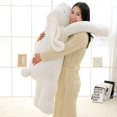 thumbnail image 2 of Lovely Giant Animal 90cm 120cm Soft Cartoon Big Ear Bunny Plush Toy Rabbit Stuffed Pillow Girl Gift, 2 of 7