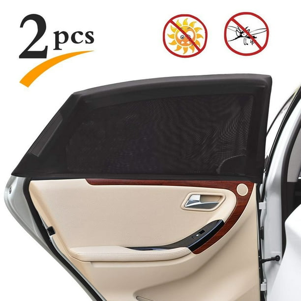 2 Pcs Car Window Sun Shade, Car Sun Shade Protective Mesh for Blocking UV Ray, Protect Your Baby