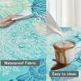 thumbnail image 4 of Nautical Coastal Rectangle Tablecloth Beach Ocean Print Table Cloth Waterproof Stain Resistant Wrinkle-Free Table Cover for Kitchen Dining Room Indoor and Outdoor Picnic Party 60x120 Inches, C9, 4 of 6