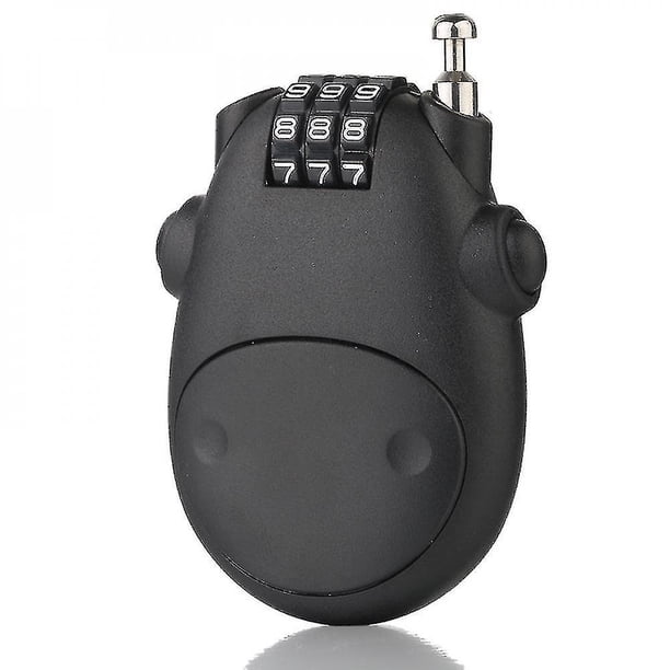 Candado antirrobo portátil para bicicleta y motocicleta con cable telescópico