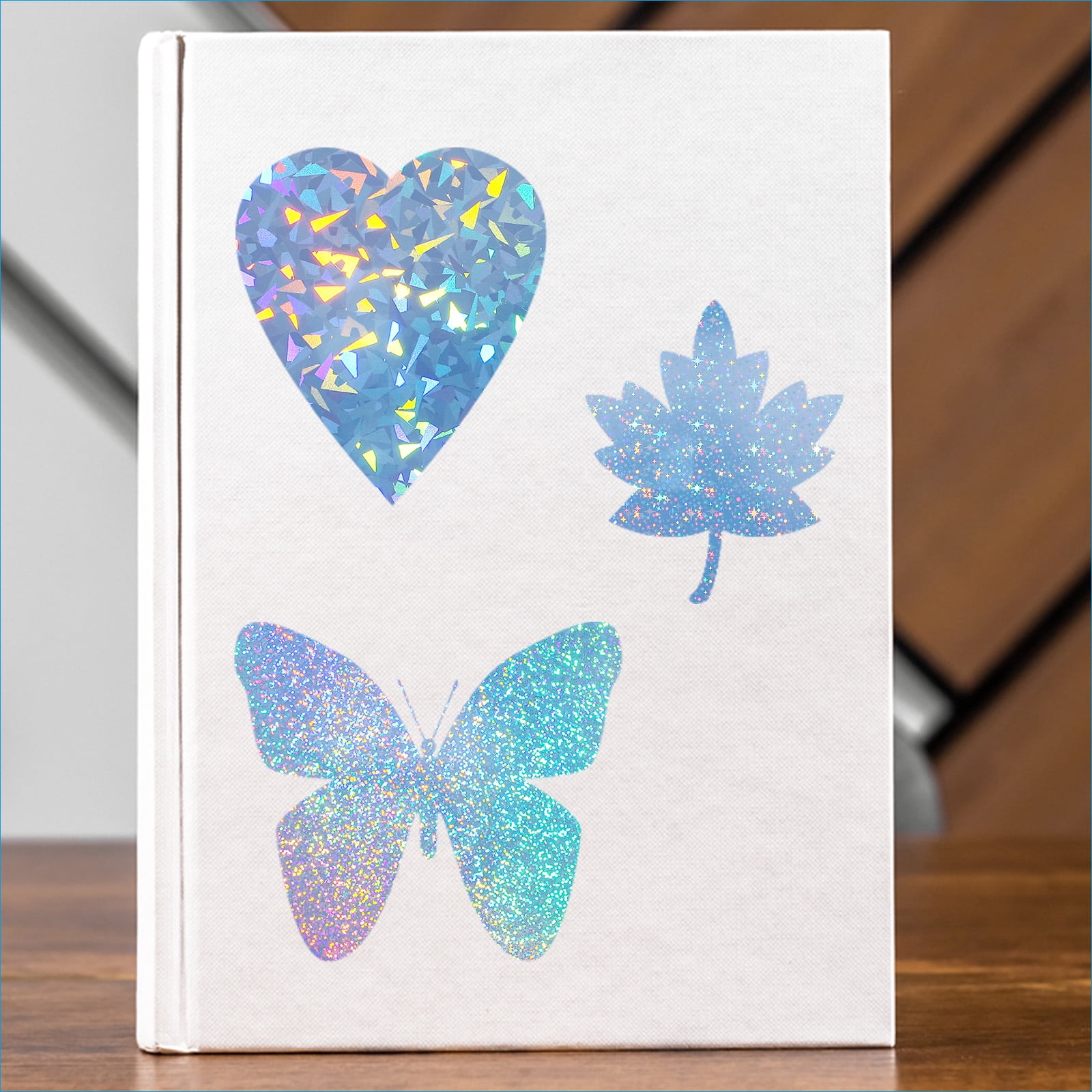 Uxcell 12x8 Inch Printable Holographic Sticker Paper, 12 Sheets Vinyl Sticker Paper A4 Waterproof Quickly Sticker for Laser Printer Inkjet Printer, Micro Dot Pattern