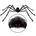 thumbnail image 5 of 30cm/50cm/75cm/90cm/125cm/150cm/200cm araña negra decoración de Halloween Casa Encantada utilería decoración gigante para interiores y exteriores, 5 of 5